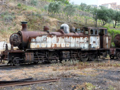 
CP Henschel 2-4-6-0T '079208' at Regua station, April 2012